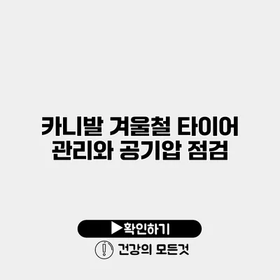 카니발 겨울철 타이어 관리와 공기압 점검